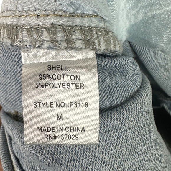 Miou Muse Jeans Womens M Medium 29 Tommi Two Tone Straight Wide Leg Denim Pants - Picture 5 of 6